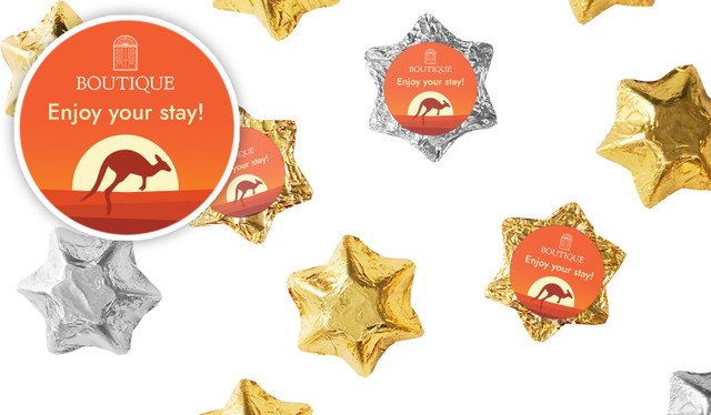 Outback Hospitality Branded Foil Chocolate Stars