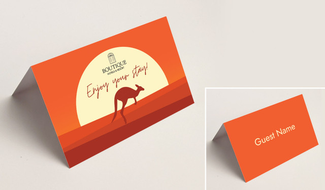 Outback Hospitality Branded Place Cards