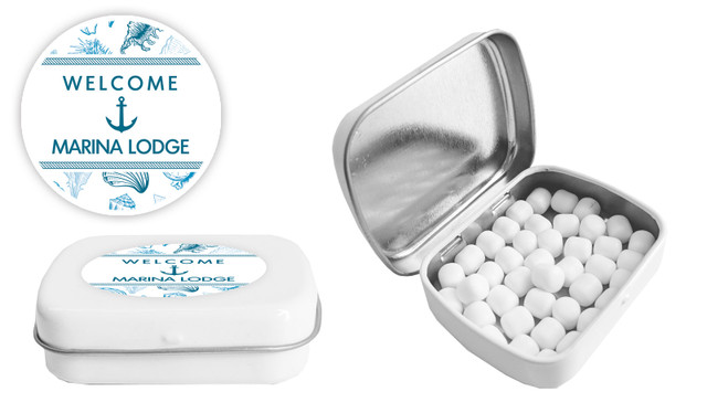 Sea Shells Hospitality Branded Mint Tins