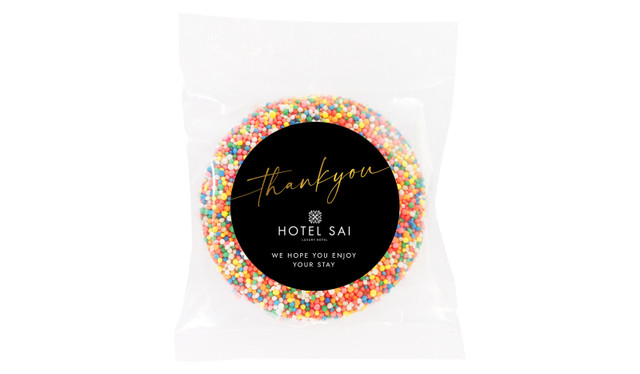 Simple Thank You Hospitality Branded Chocolate Freckle