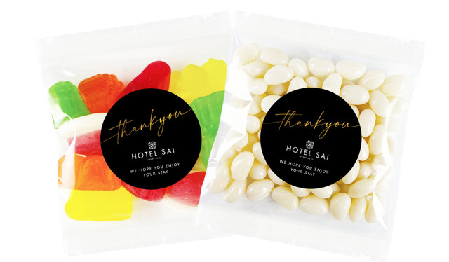 Simple Thank You Hospitality Branded Lolly Bag