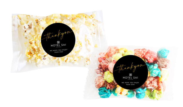 Simple Thank You Hospitality Branded Popcorn Bag