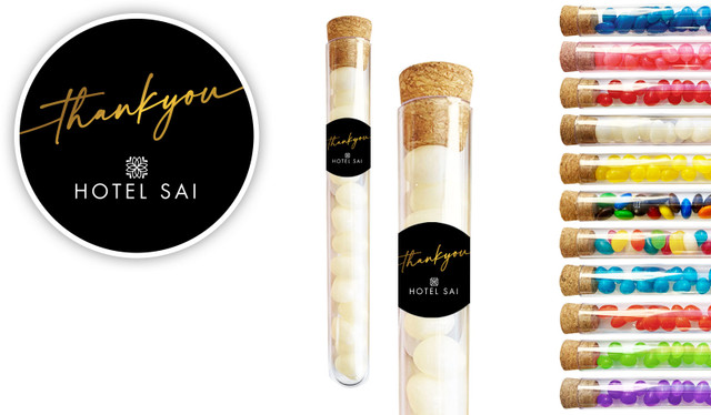 Simple Thank You Hospitality Branded Test Tubes