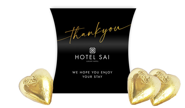Simple Thank You Hospitality Branded Pillow Boxes