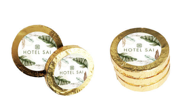 Tropical Warecolour Hospitality Chocolate Coin