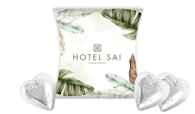 Tropical Warecolour Hospitality Branded Pillow Boxes