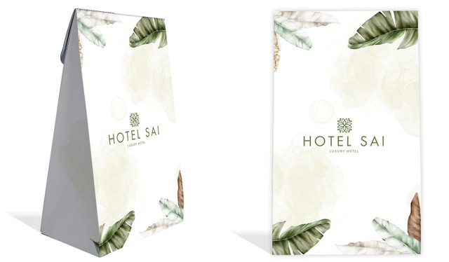 Tropical Warecolour Hospitality Branded Gusset Favour Bag