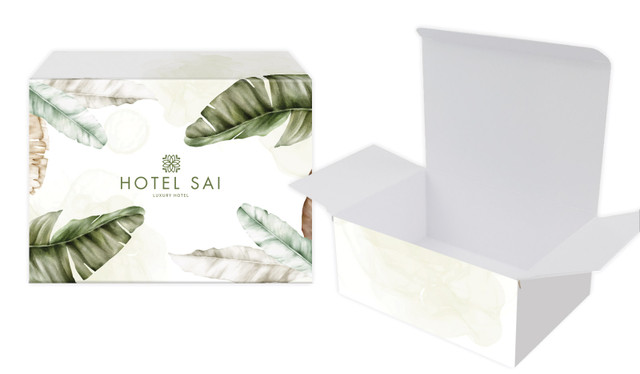 Tropical Warecolour Hospitality Branded Tuck Gift Box