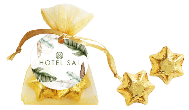 Tropical Warecolour Hospitality Branded Organza Bag