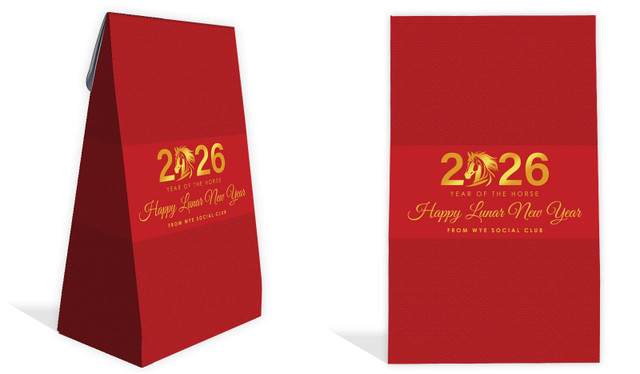 Contemporary Year Chinese New Year Personalised Gusset Favour Bag