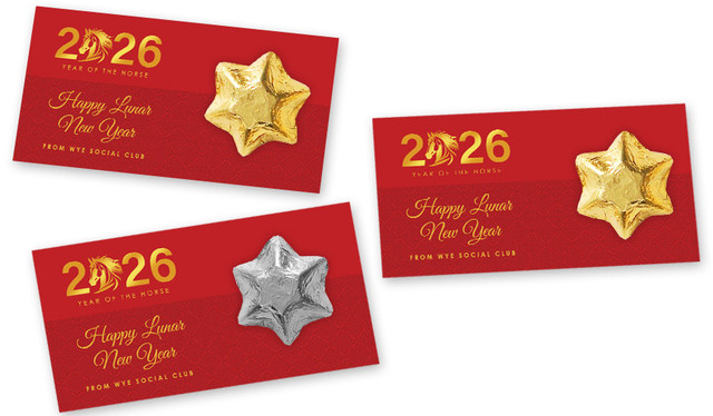 Contemporary Year Custom Chinese New Year Star Card