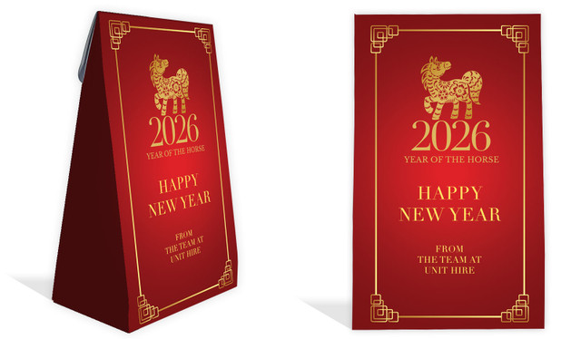 Floral Chinese New Year Personalised Gusset Favour Bag