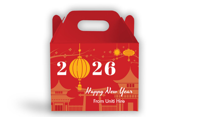 Hanging Lantern Chinese New Year Personalised Gable Favour Box