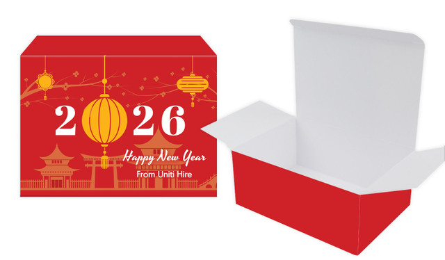 Hanging Lantern Chinese New Year Personalised Tuck Gift Box