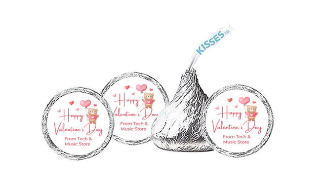 Bear Balloon Valentines Hershey Kisses