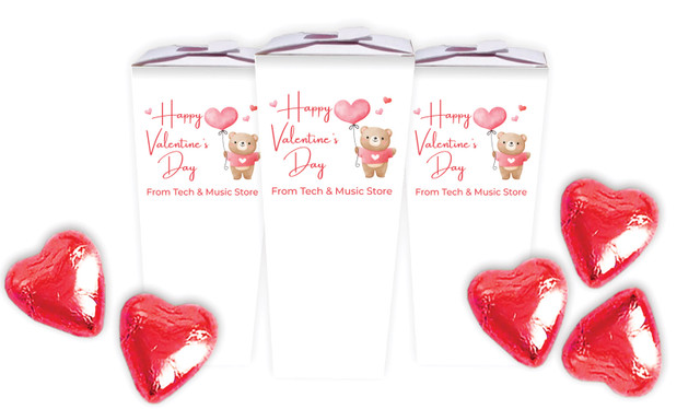 Bear Balloon  Valentines Day Personalised Chocabox
