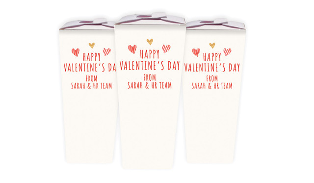 Just Hearts  Valentines Day Personalised Chocabox
