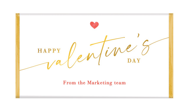 One Love Valentine's Day Personalised Chocolate Bars