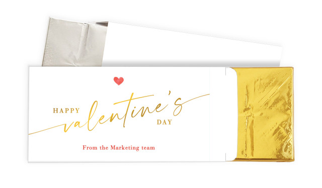 One Love Valentines Day Personalised Chocolate Bar In A Box
