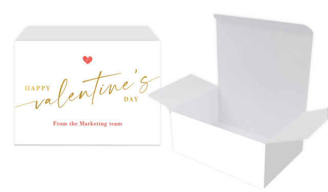 One Love Valentines Day Personalised Tuck Gift Box