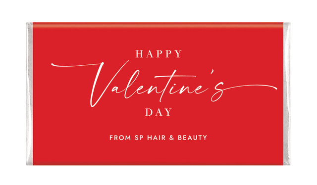 Only Red Valentine's Day Personalised Chocolate Bars