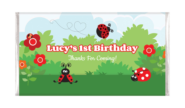 Lady Bugs Personalised Birthday Chocolates