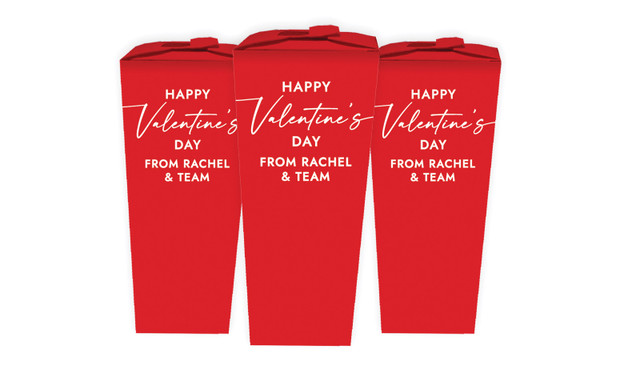 Only Red  Valentines Day Personalised Chocabox