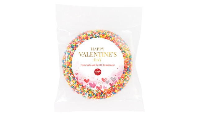 Watercolour Hearts Valentine's Day Giant Freckle