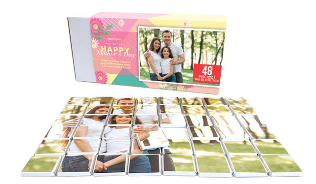 Branded Mini Chocolate Jigsaw Puzzle (48-Piece)