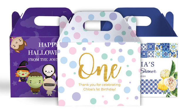 Personalised Gable Box Favour Boxes