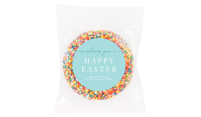 Beautiful Blue Personalised Easter Giant Chocolate Freckles