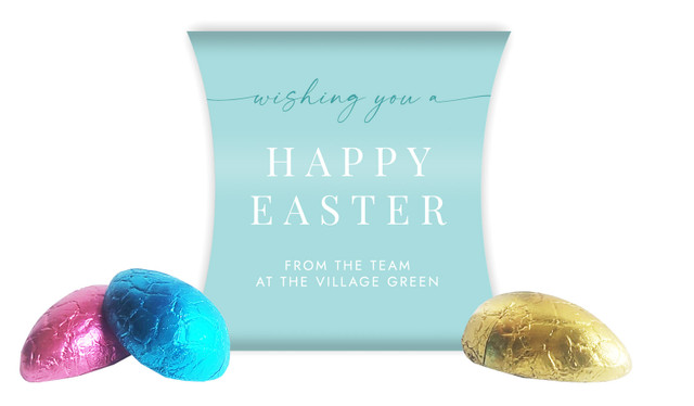 Beautiful Blue Easter Pillow Box