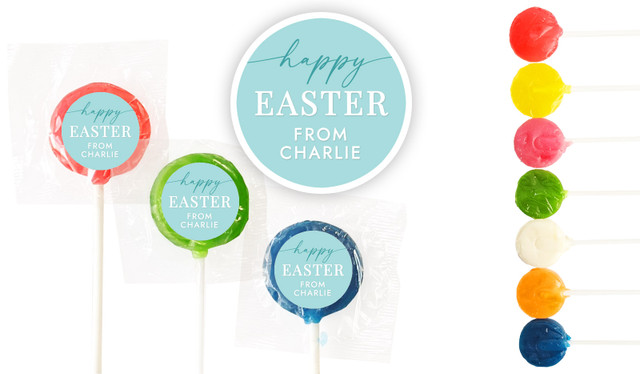 Colourful Bunnies Custom 3cm Mini Lollipops