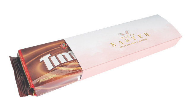 Blush Bunny Ears Easter Personalised Pack Of TimTams TM