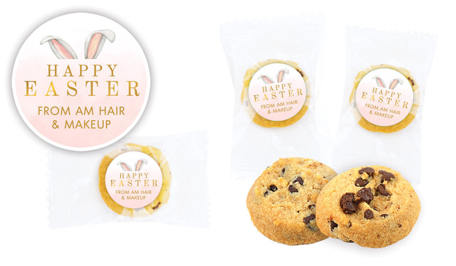 Blush Bunny Ears Easter Personalised Bite-Size Cookie 5g