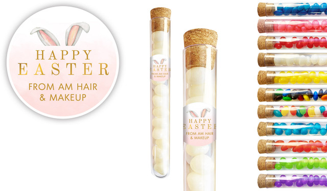 Blush Bunny Ears Easter Personalised Test Tubes