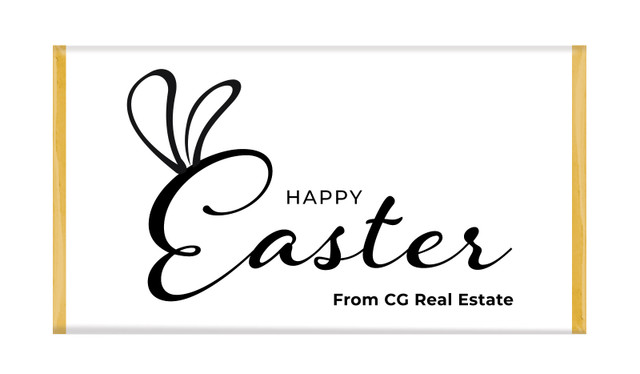 Fun Font Personalised Easter Chocolate Bars