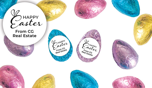 Fun Font Personalised Chocolate Half Easter Eggs