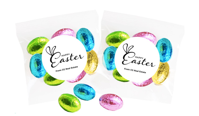Fun Font Personalised Bag Of Easter Eggs
