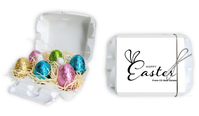 Fun Font Personalised Easter Egg Carton