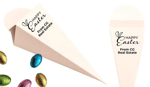 Fun Font Personalised Easter Carrot Box