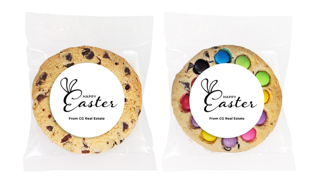 Colourful Bunnies Personalised Easter Cookies