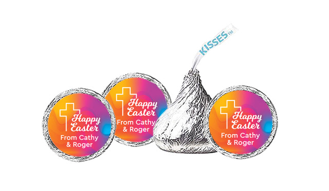 Radiant Religious Personalised Easter Hersheys Kisses