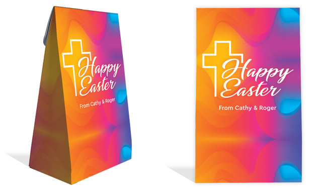 Radiant Religious Personalised Easter Gusset Favour Bag