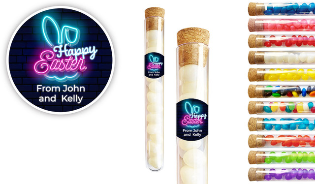Neon Easter Personalised Test Tubes