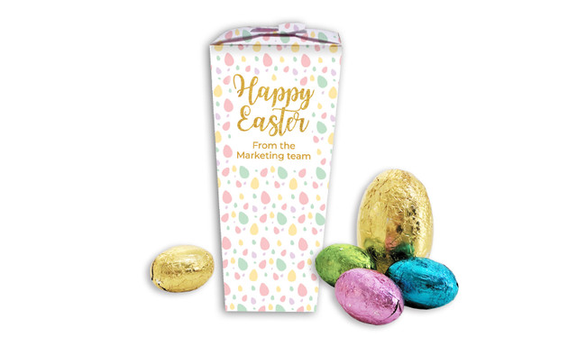 Pastel Eggs Personalised Easter Egg Chocabox