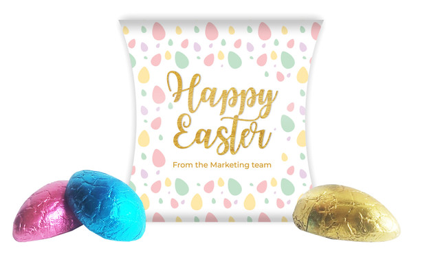 Pastel Eggs Easter Pillow Box