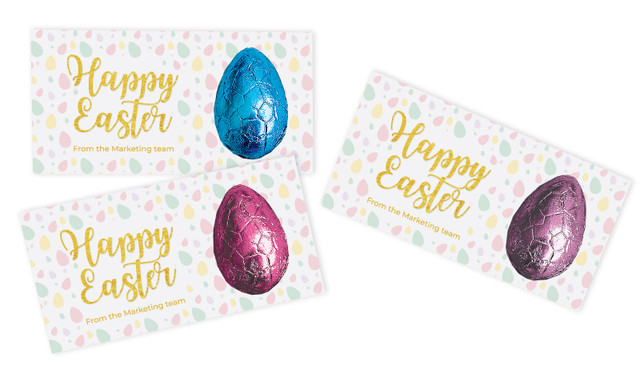 Lilac Personalised Easter Egg Card
