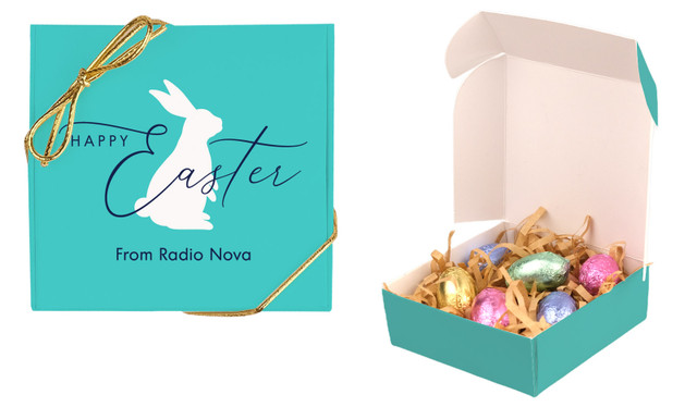 Turquoise Personalised Easter Egg Nest Box