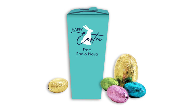 Turquoise Personalised Easter Egg Chocabox